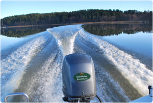 Motorboat in Teijo